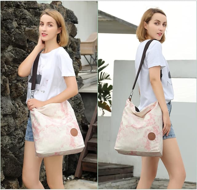 Detalle 2 de Canvas Umhängetasche für Alltag mit 30 x 40 cm