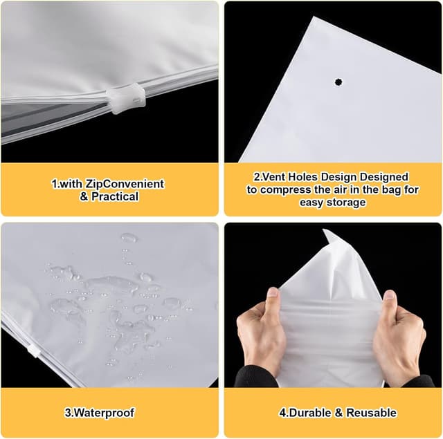 Detalle 1 de Bolsas zip grandes 40 x 30 y 45 x 30 cm 30 u