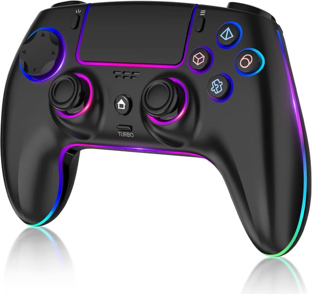 Detalle de MYSTILUCK Controller Wireless per PS5/PC/Mac/iOS/Android/Steam Deck con Hall Effect, 7 colori RGB e doppia vibrazione