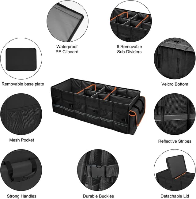 Detalle 2 de Car Trunk Organizer 35L