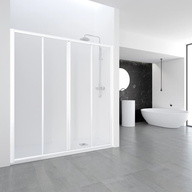 Imagen de Profiltek EC-225 mampara ducha 195 cm vidrio 3 mm en OfertitasTOP