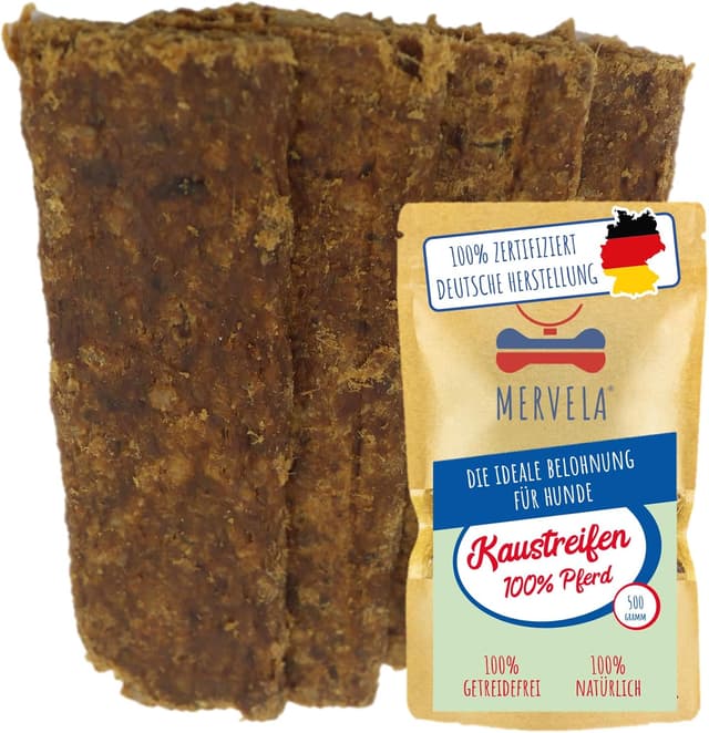 Imagen de MERVELA Pferd Fleischstreifen 500 g en OfertitasTOP