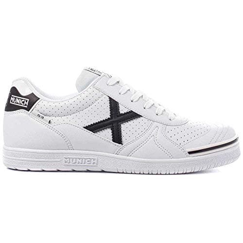 Detalle de Munich G-3 Kid Profit para niños unisex (blanco/negro) con cordones