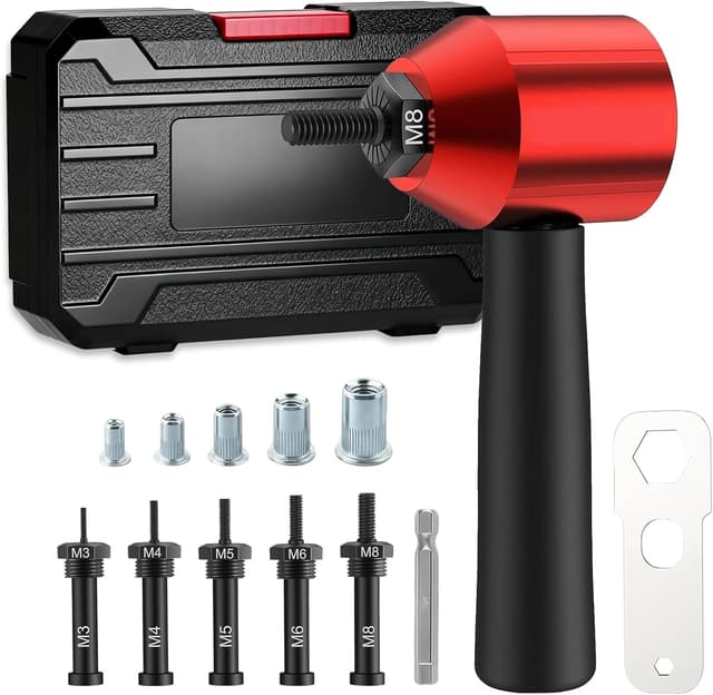 Detalle de ChaneeHann lot 26 pièces pinces pour inserts filetés et rivetage (conversion perceuse) acier allié