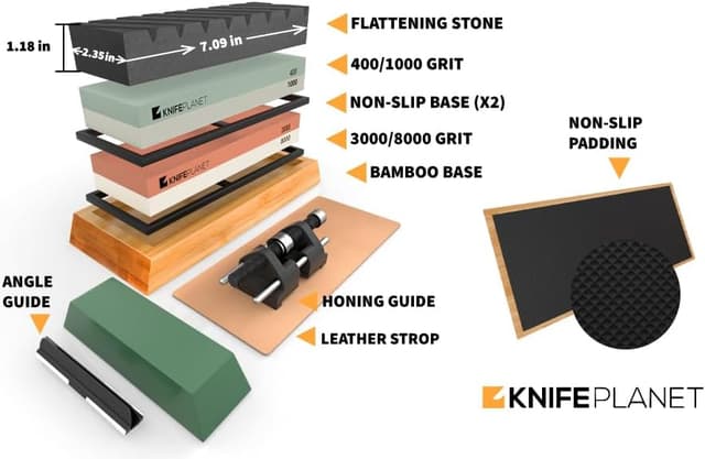 Thumbnail 2 de Messerschleifstein Set 400/1000 & 3000/8000 Körnung 🪓