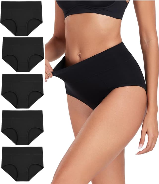 Thumbnail 4 de wirarpa Women's Cotton High Waist Briefs 5-pack 🩲