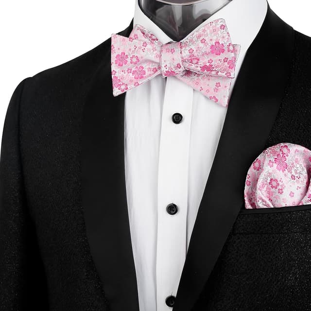 Detalle de Alizeal Floral Self Tied Bow Tie Set