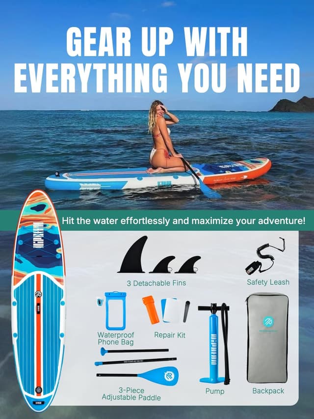Thumbnail 3 de niphean 10’6" Inflatable SUP Board