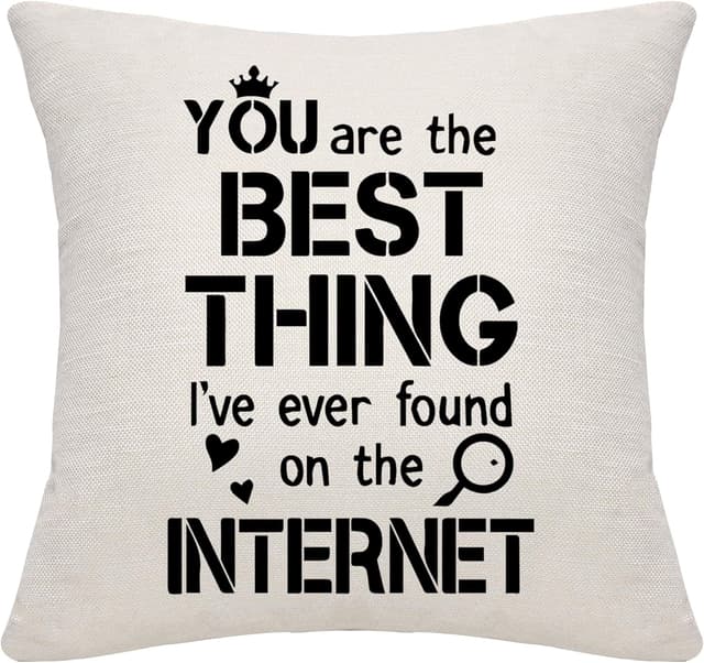 Detalle 2 de Bommex “The Boss / The Real Boss” Funny Cushion Cover (45 x 45 cm) for Couples