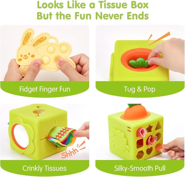 Detalle 2 de hahaland Baby Tissue Box Toy