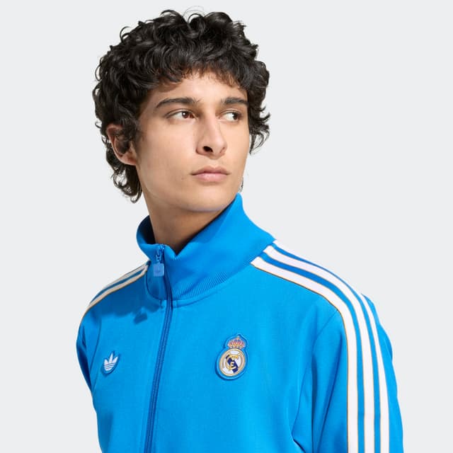 Detalle de adidas Sudadera de hombre Real Madrid CF Terrace Icons (Adidas Originals)