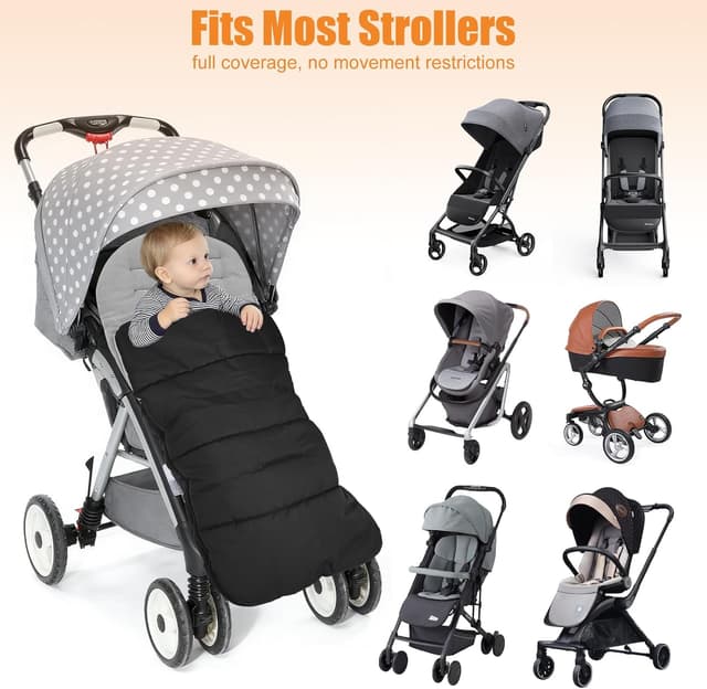 Thumbnail 6 de KKUOYT Universal Pushchair Footmuff 80x38cm