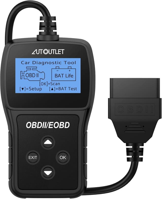 Detalle de AUTOUTLET OBD2 Diagnosegerät für Auto: OBD2-Scanner mit DTC-Definition, 10 Sprachen & Live-Daten