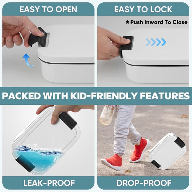 Detalle de BIBURY Brotdose 1960 ml mit Fächern