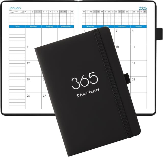 Detalle 2 de A5 Diary 2026 Day Per Page Planner