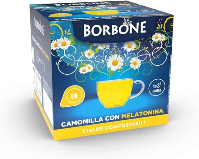 Imagen de Caffè Borbone Manzanilla con Melatonina ☕ 72 Cápsulas Papel en OfertitasTOP