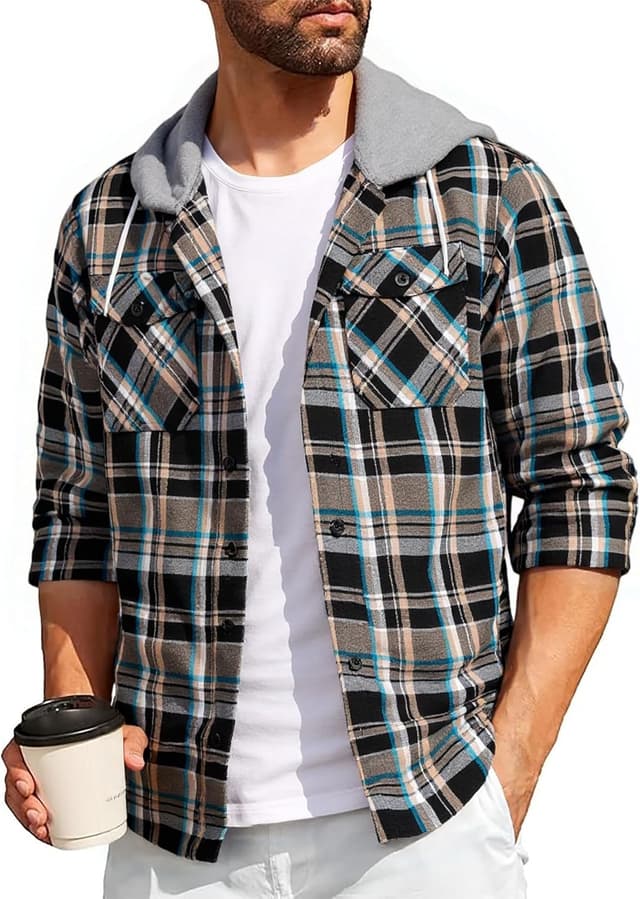 Thumbnail 6 de SwissWell Camisa a cuadros con capucha M-3XL