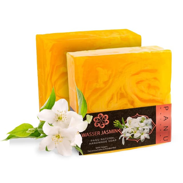 Detalle de Panu Seifen Lavendel – vegane Duschseife als fester Duschbrocken für alle Hauttypen