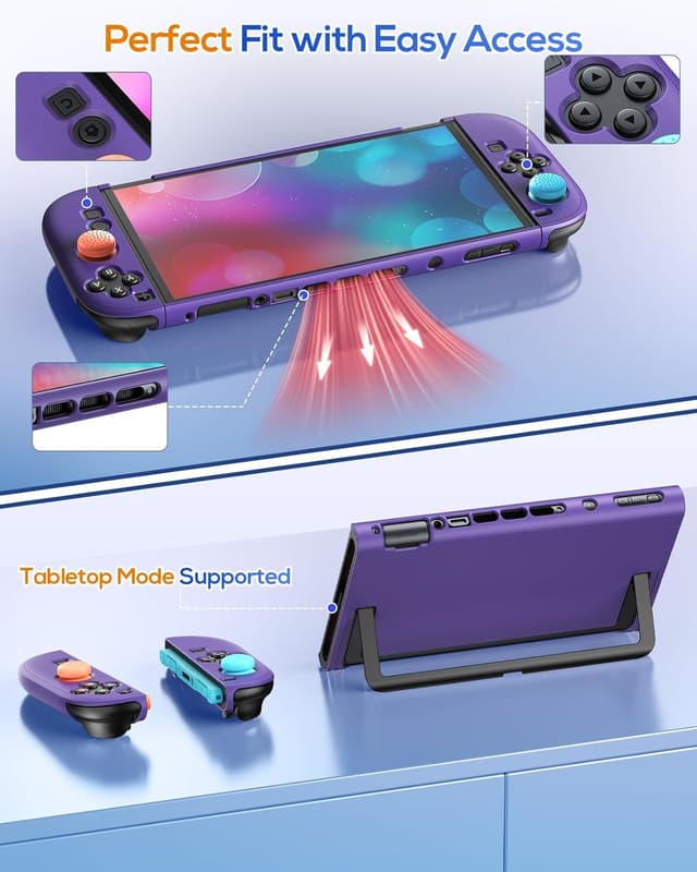 Detalle 2 de FYOUNG Étui de protection pour Nintendo Switch 2 (2025) avec coque transparente détachable