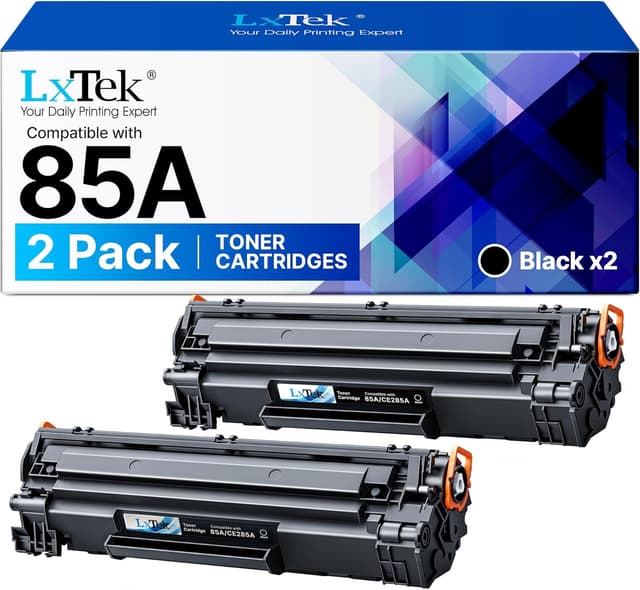 Detalle de CE285A Compatible Toner Cartridges Replacement (2 Black) for HP LaserJet Pro Printers