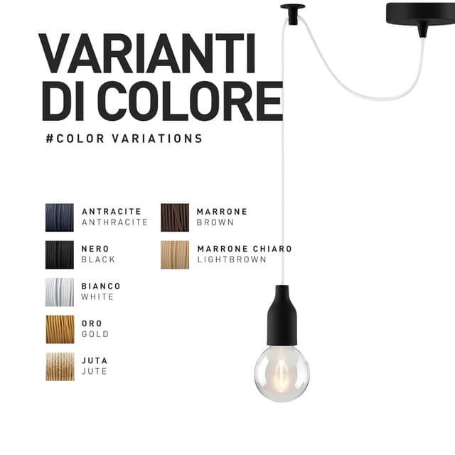 Thumbnail 6 de Cavo elettrico vintage smartect nero 5 m