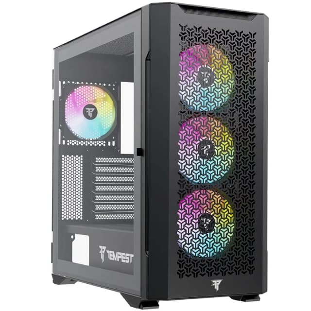 Detalle de Tempest Bastion ARGB ATX Negra con USB 3.0