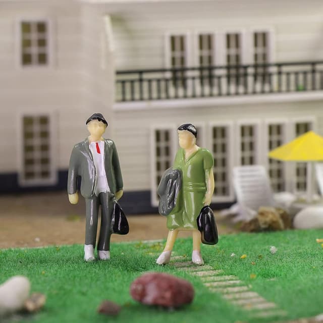 Thumbnail 3 de VICDUEKG 40-teilige Modellfiguren für H0 (1:87) – stehende Miniatur-Personen aus ABS