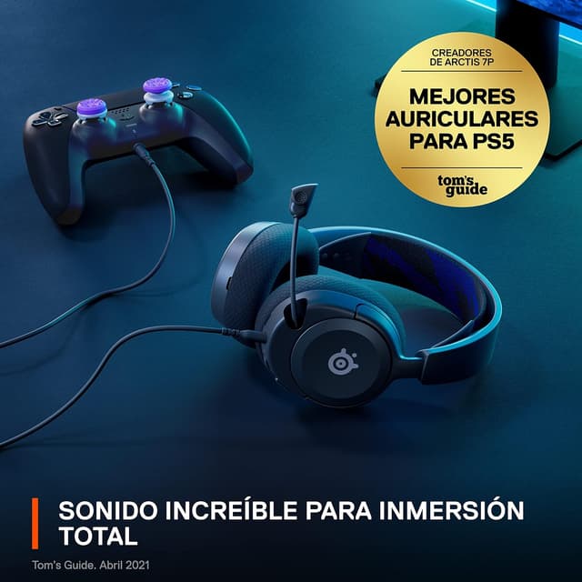 Detalle 1 de SteelSeries Arctis Nova 1P 🎧 Cascos PS5 y Multisistema Ultraligeros