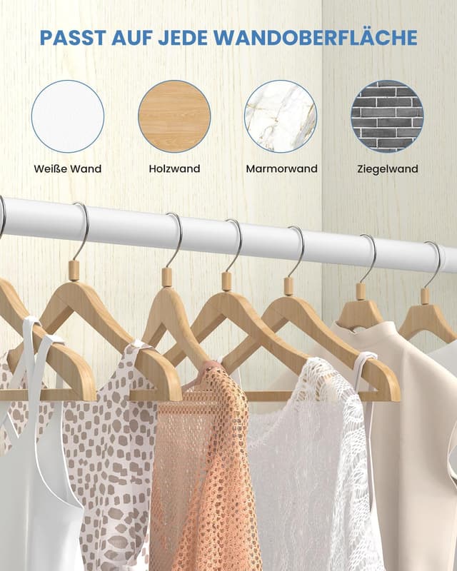Thumbnail 5 de Kleiderstange Schrank Ausziehbar 43–97 cm Weiß