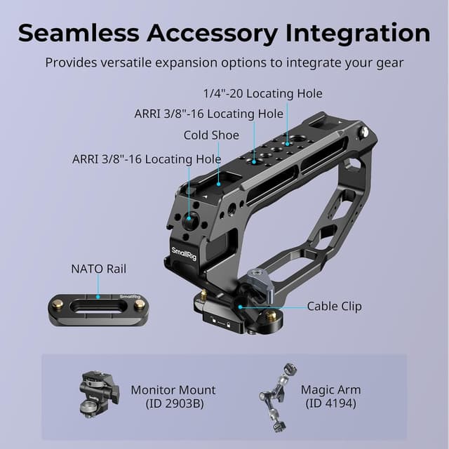 Thumbnail 4 de SmallRig 5661 Maniglia superiore D-Style NATO