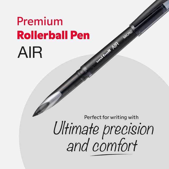 Detalle de Uni-Ball UB-188 Micro : pack de 12 stylos à bille à encre permanente bleu (0,5 mm)