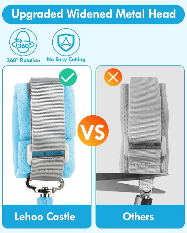 Detalle de Lehoo anti-lost reins 2.5m wrist link