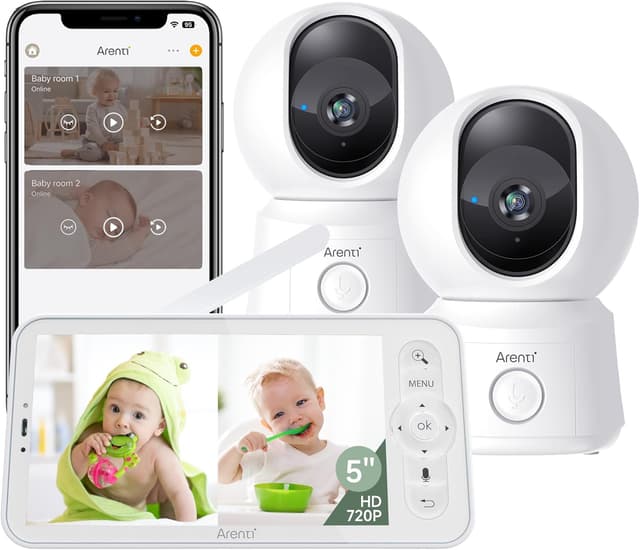 Detalle de ARENTI Dual Baby Monitor 5" Display
