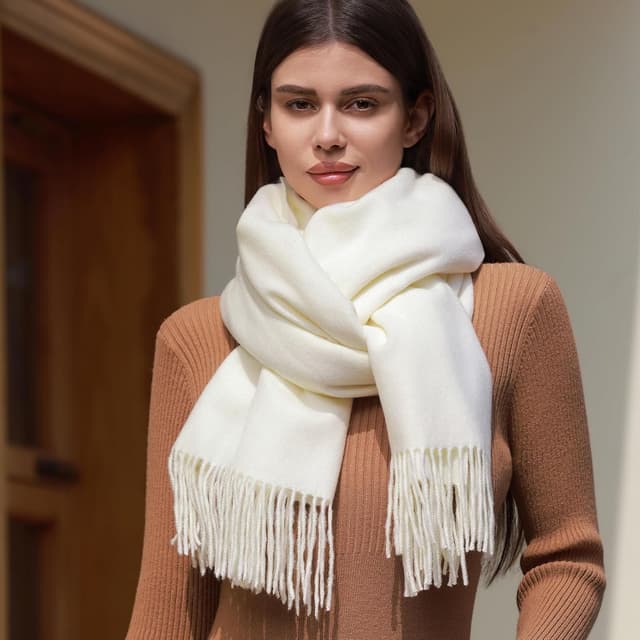 Thumbnail 6 de RIIQIICHY Women’s Pashmina-Style Scarf Shawl (200cm x 70cm) for Wedding & Winter Wear