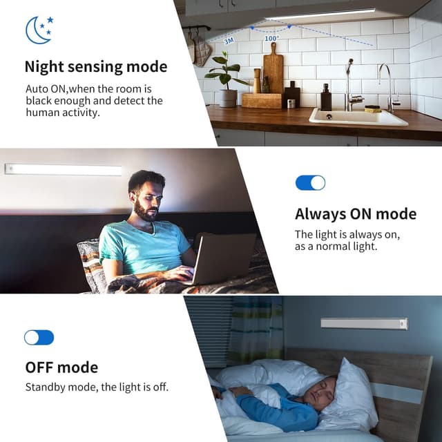 Thumbnail 1 de OUILA Luz de Armario LED con Sensor Movimiento 💡 - 2PCS
