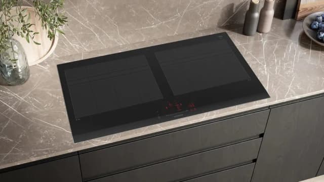 Detalle 1 de Siemens EX275HXC1E placa inducción 90 cm aluminio negro