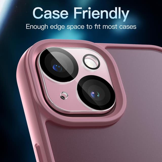 Detalle de JETech 9H Tempered Glass Camera Lens Protector (3-Pack) for iPhone 15 6.1-inch & iPhone 15 Plus 6.7-inch