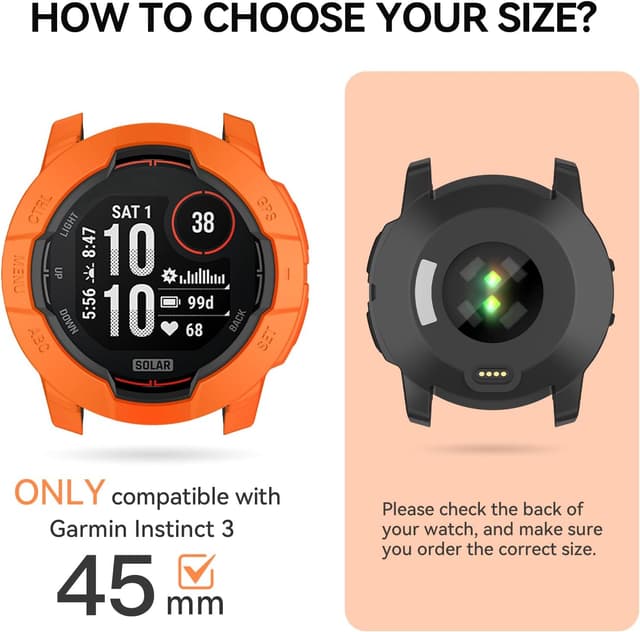 Detalle de OVERSTEP Instinct 3 45mm rugged TPU case