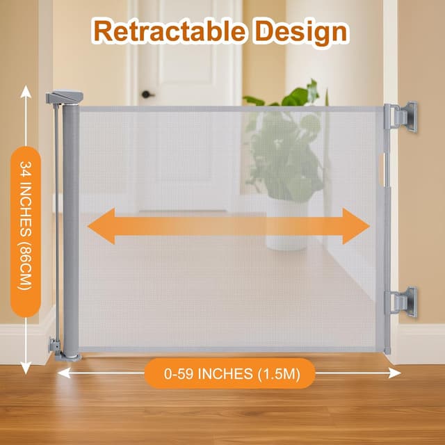 Thumbnail 2 de Eyeleaf Retractable Stair Gate 59" wide