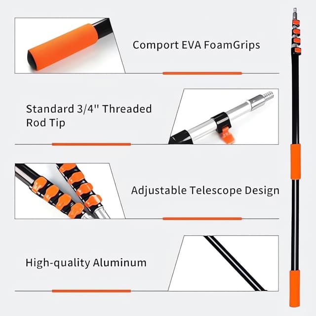 Detalle 2 de Teleskop-Fensterreinigungsset 6 m Professionelles Set