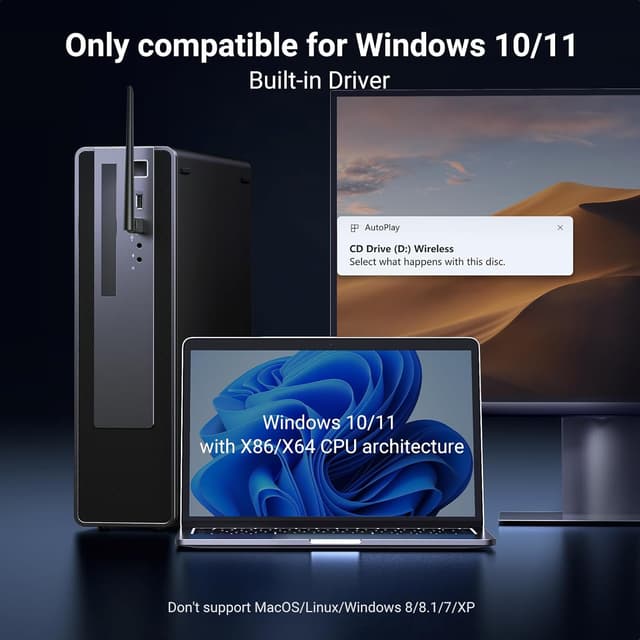 Thumbnail 5 de UGREEN AX900 WiFi 6 Dongle 900 Mbps