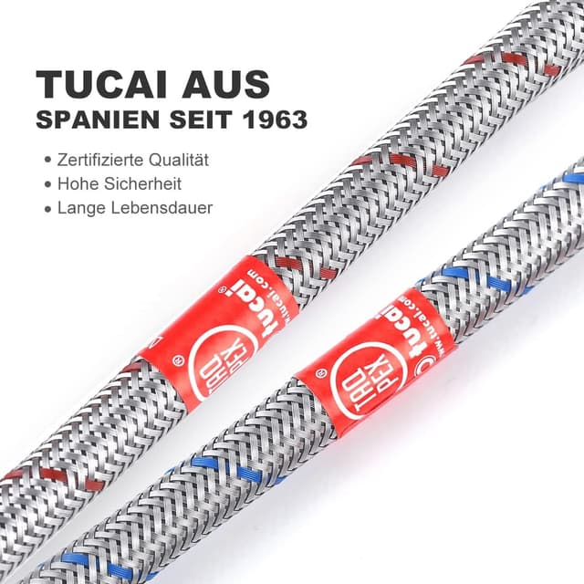 Thumbnail 5 de iVIGA mangueras grifo 50 cm G3/8 M10