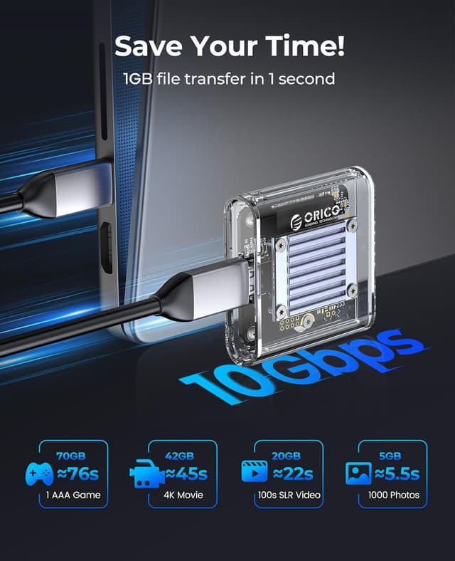 Detalle de ORICO TC20 boîtier SSD NVMe M.2 2230