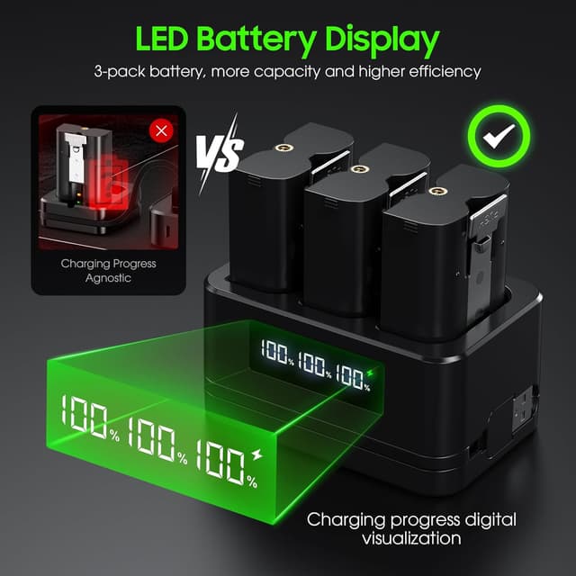 Thumbnail 3 de 3 Pack Replacement Ring Battery 6040mAh