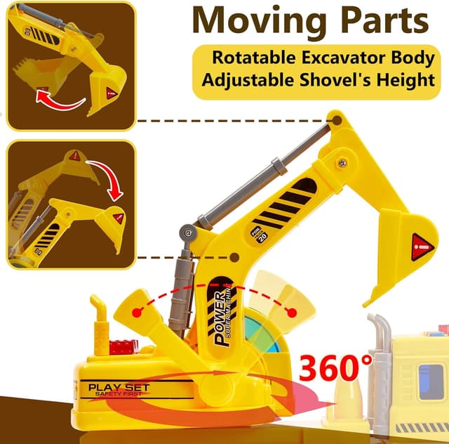 Thumbnail 3 de HERSITY Bagger Spielzeug 1/16 mit Sound