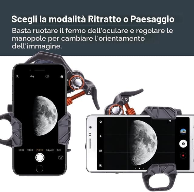Detalle 2 de Celestron 81055 NexYZ: adattatore universale smartphone a 3 assi per digiscopia