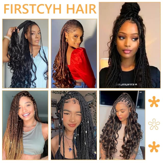 Thumbnail 1 de French Curl Braiding Hair 56 cm 1B