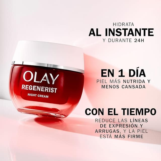 Detalle 2 de Olay Regenerist Crema Facial Noche 🌙 Antienvejecimiento y Hidratación