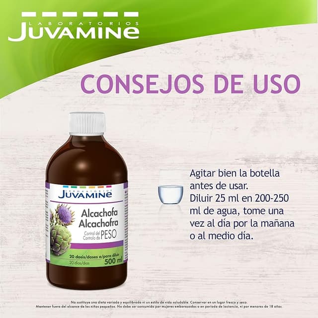 Thumbnail 4 de JUVAMINE Botella Alcachofa 20 Días Sistema Digestivo 🍃