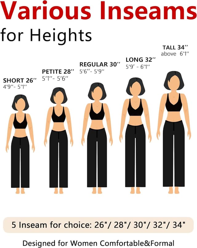 Thumbnail 6 de Tapata Damen Gerade Stretch-Hose mit Taschen – 71/76/81/86 cm Innennaht, Büro & Alltag